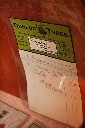 DUNLOP 1935 BILL HEAD - click to enlarge